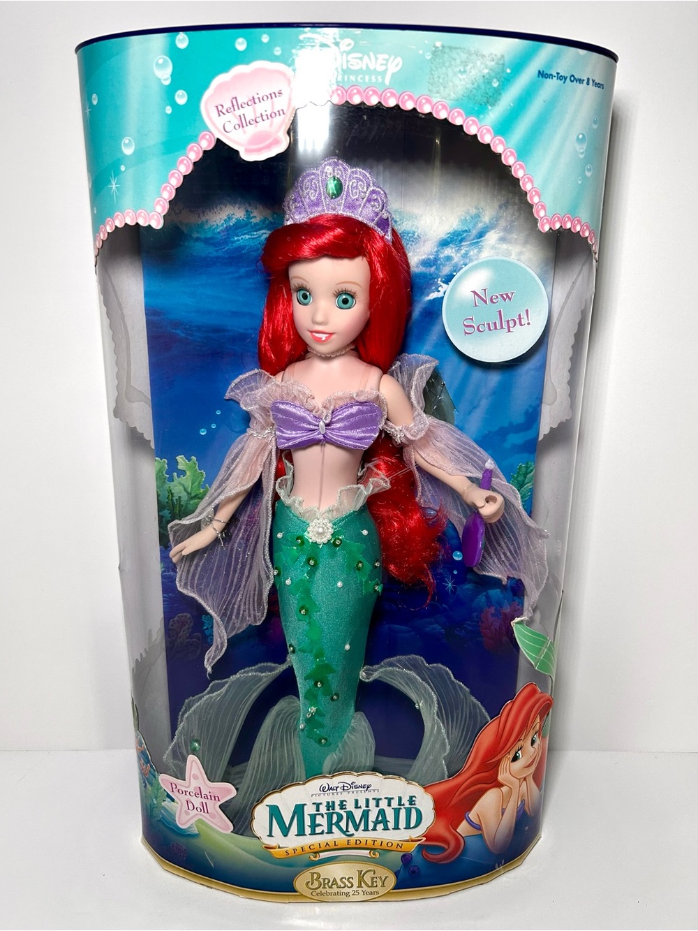 Walt Disney The Little Mermaid Special Edition Porcelain Doll Brass Key Edition